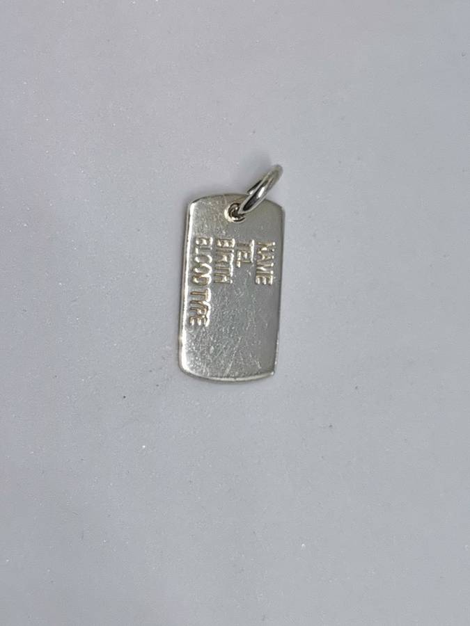 Silver Medical Emergency Pendant