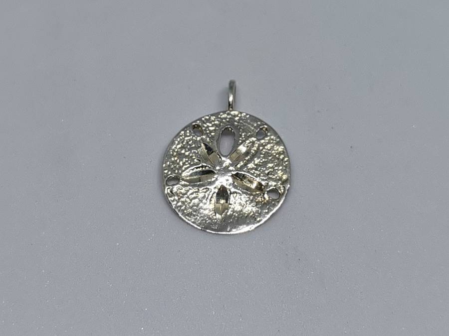 Silver Pansy Shell Pendant