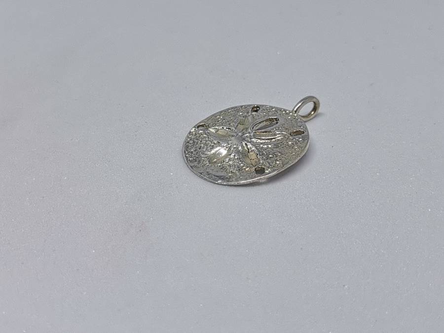Silver Pansy Shell Pendant