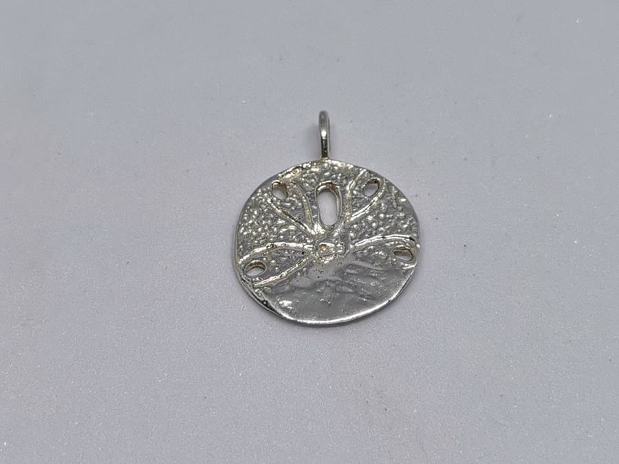 Silver Pansy Shell Pendant