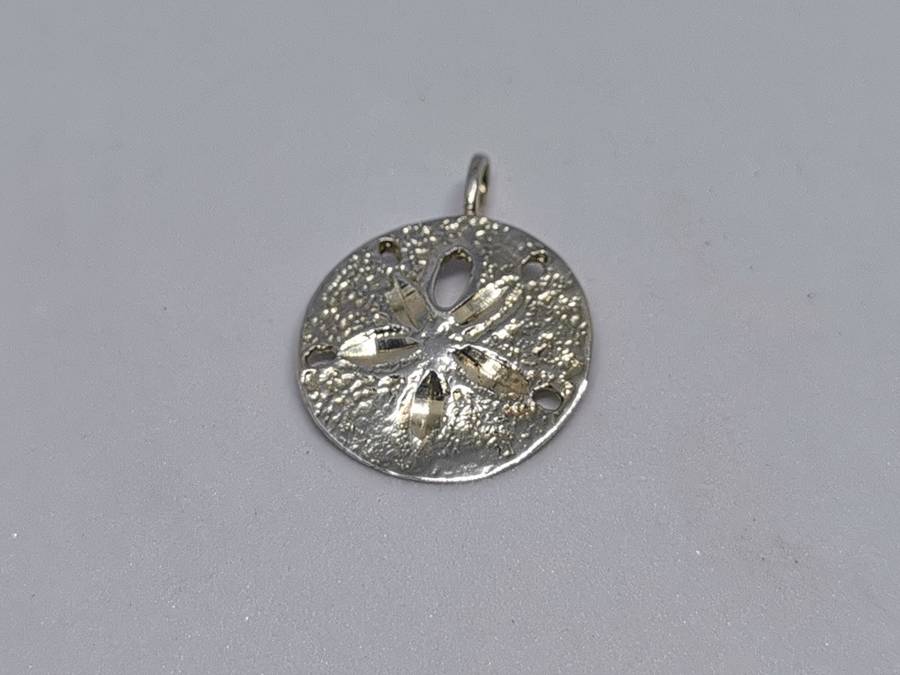 Silver Pansy Shell Pendant