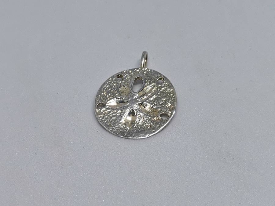 Silver Pansy Shell Pendant