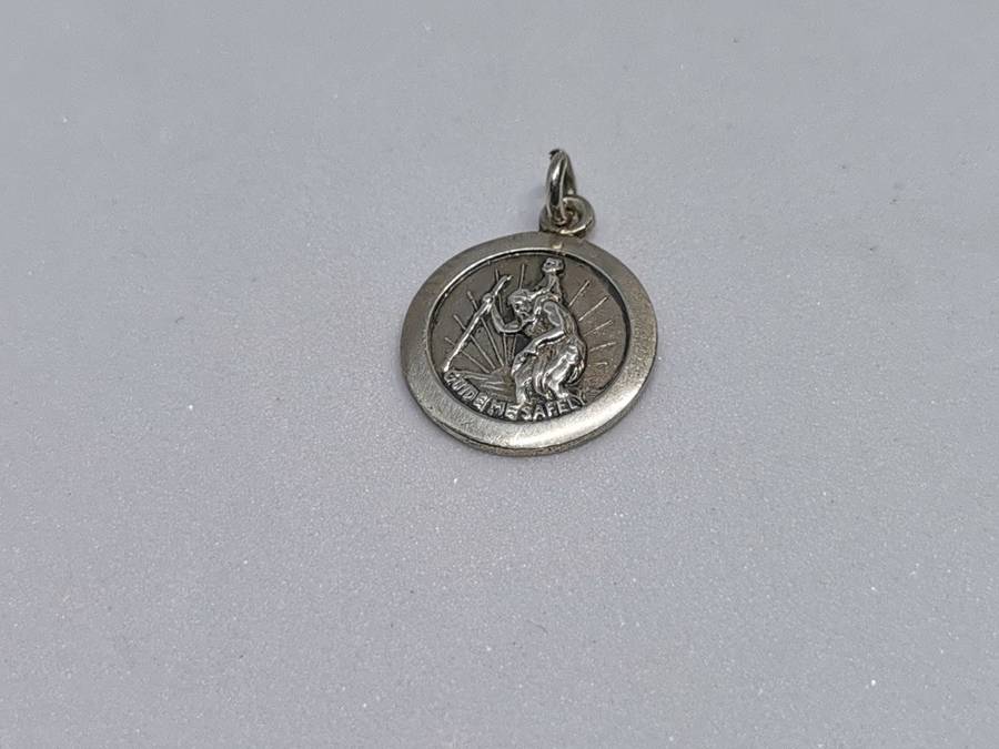 Silver St. Christopher Charm