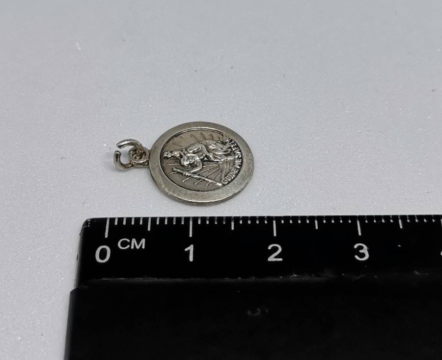 Silver St. Christopher Charm