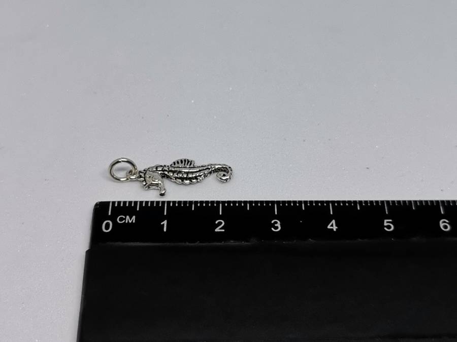 Silver Seahorse Charm