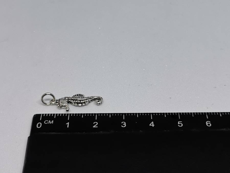 Silver Seahorse Charm