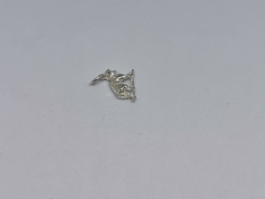Silver Baboon Charm