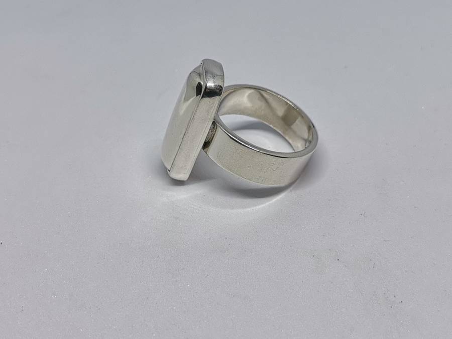 Bulky Silver Bar Ring