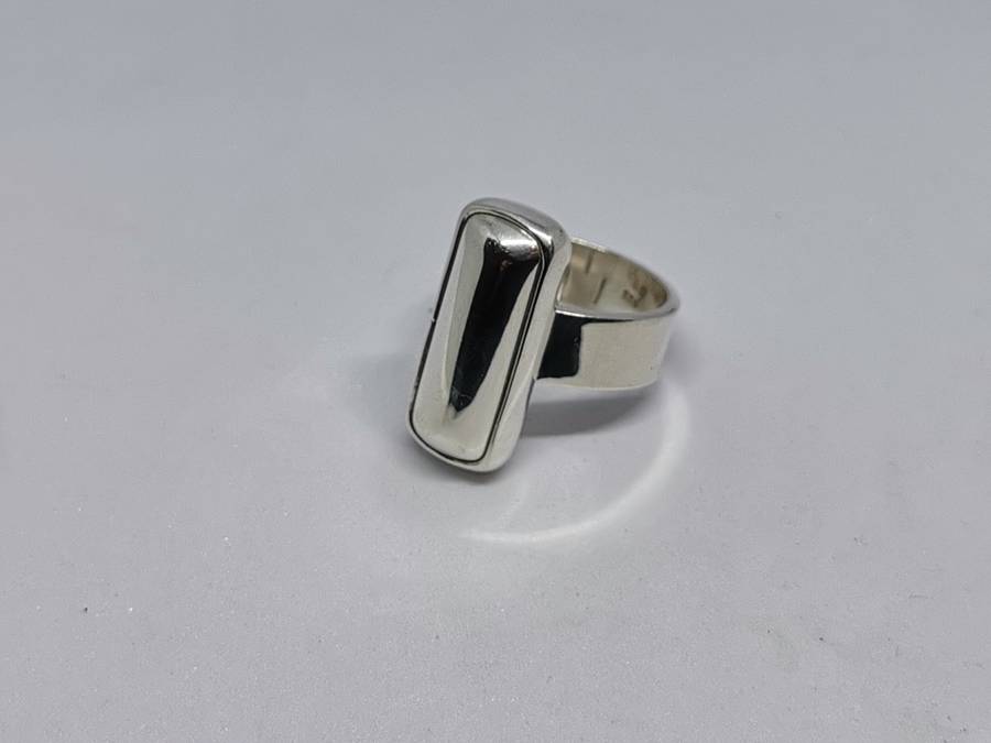 Bulky Silver Bar Ring