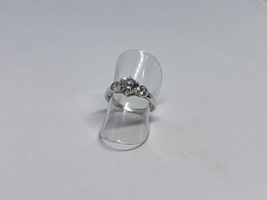 Pretty Silver Trilogy Ring