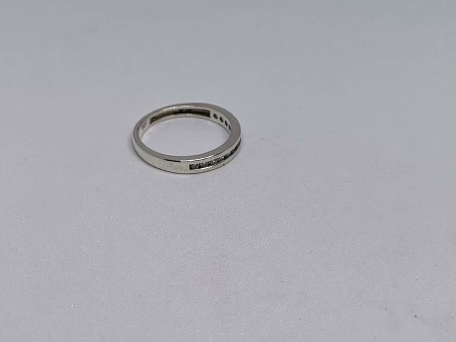 Silver Half Eternity Ring