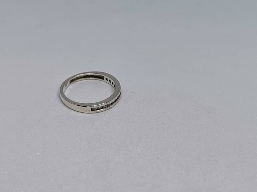 Silver Half Eternity Ring