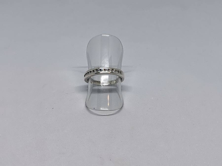 Silver Half Eternity Ring