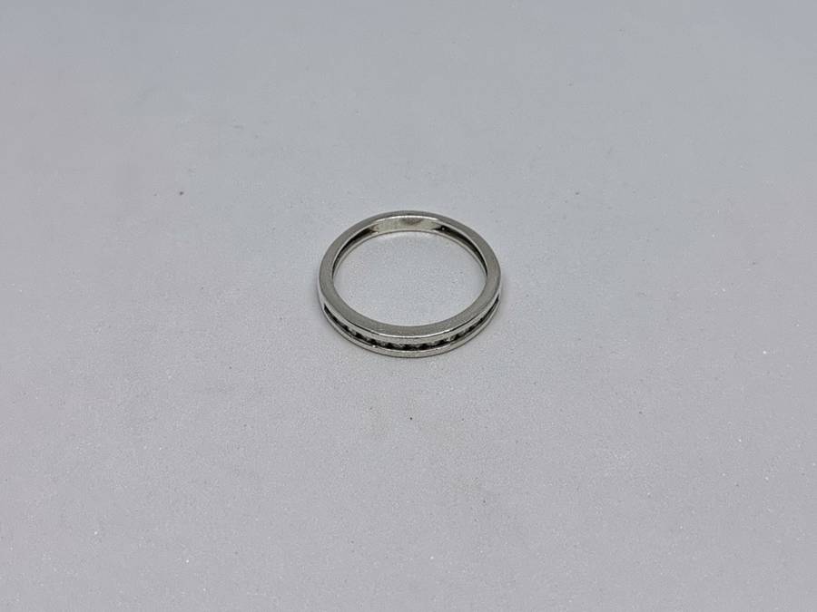 Silver Half Eternity Ring