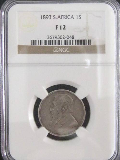 **   F 12 1893 ONE SHILLING 1s NGC GRADED**