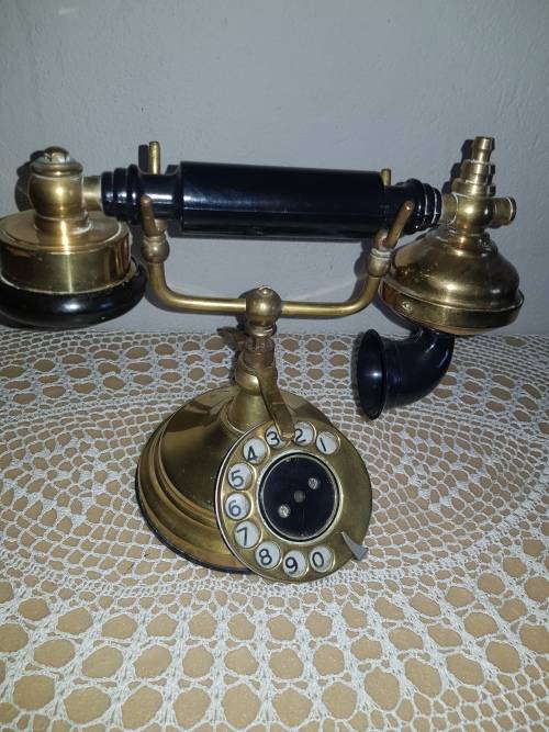 BRASS DISPLAY TELEPHONE