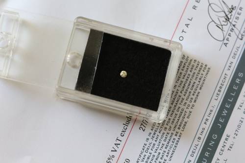 Round Brilliant Cut 0.144 ct Diamond [Certified]