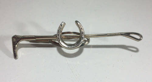 Equestrian-themed money/tie clip