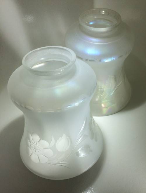 Vintage Floral Glass Bell-shaped Shades
