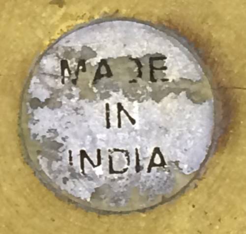 Vintage Indian Brass-Over-Copper Duo