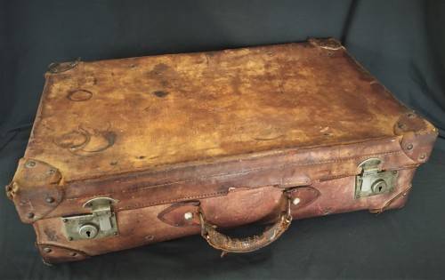 Vintage Leather Suitcase