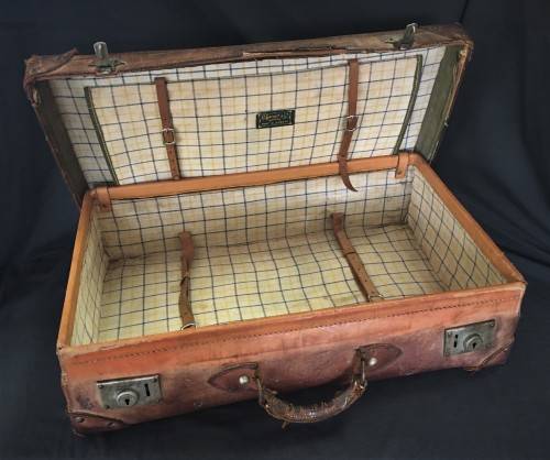Vintage Leather Suitcase