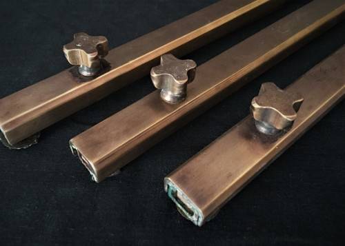 Lot of Vintage Brass Window Stays