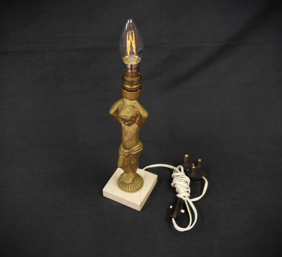 Vintage Cherub Desk Lamp
