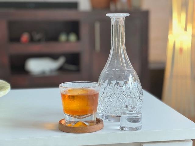 Stunning Round Lead Crystal Decanter *NO RESERVE*