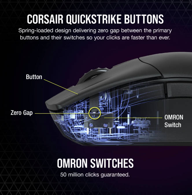Corsair SABRE RGB PRO WIRELESS FPS Gaming Mouse
