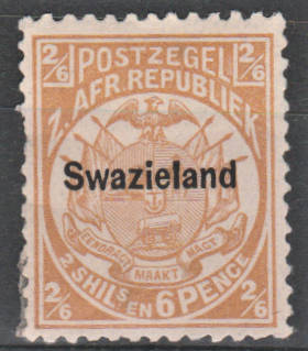Swaziland - Stamps of Transvaal overprint Swaziland SACC 6 - MM