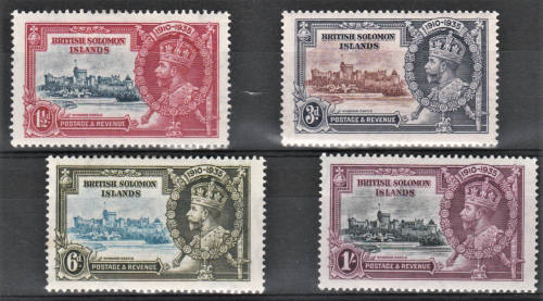 British Soloman Islands - 1935 KGV Silver Jubilee SG 53-56 - MM