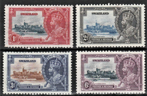 Swaziland - 1935 KGV Silver Jubilee SG 21-24 - MM