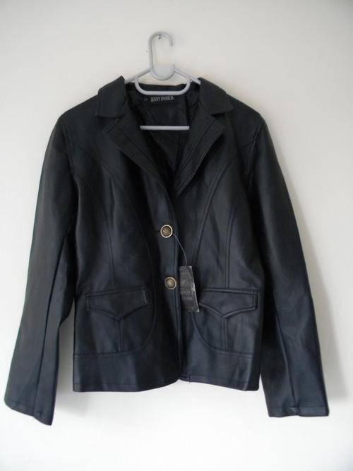 Ladies Mock Leather Jacket
