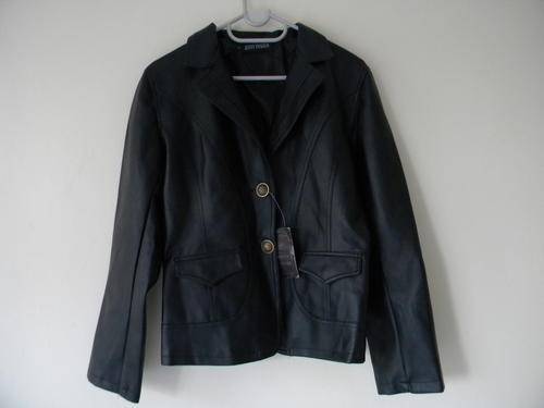 ladies lady leather faux mock jacket coat 