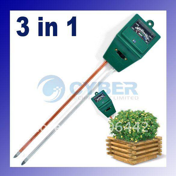 3 in 1 Plant Flowers Soil Test Kits PH Tester