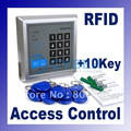10 Key-fobs Door Access Control System RFID