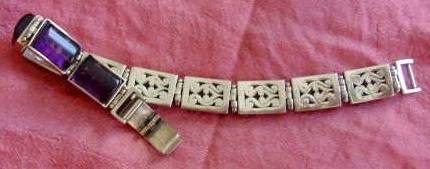 ** New 925 Sterling Silver Purple Bracelet **
