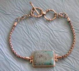 ** New Genuine 925 Sterling Silver Turquoise Bracelet **