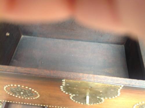 STUNNING WOOD AND BRASS KIST BOUGHT IN KENYA  ABOUT 30 YEARS AGO.