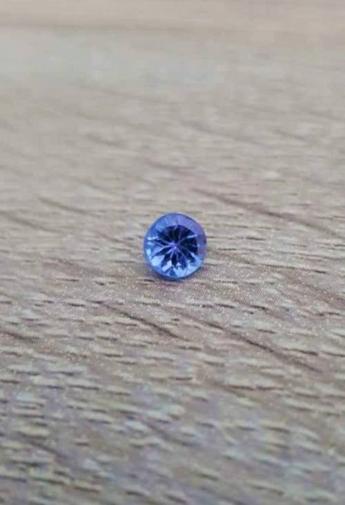 0.80ct GORGEOUS Natural Tanzanite - Round cut. Amazing Ravishing Colour