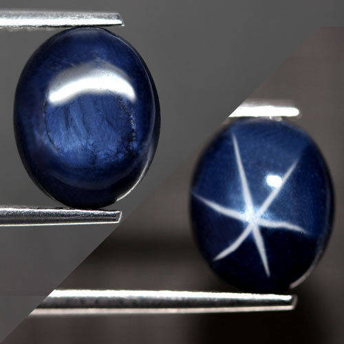 SAPPHIRE 6.64ct -DEEP ROYAL BLUE STAR - FIRE - 6 RAYS - FREE VALUATION