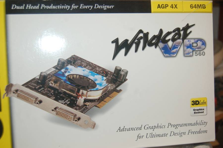 3D LABS WILDCAT GRAPHICS CARD NEW BUT OLDER VINTACE