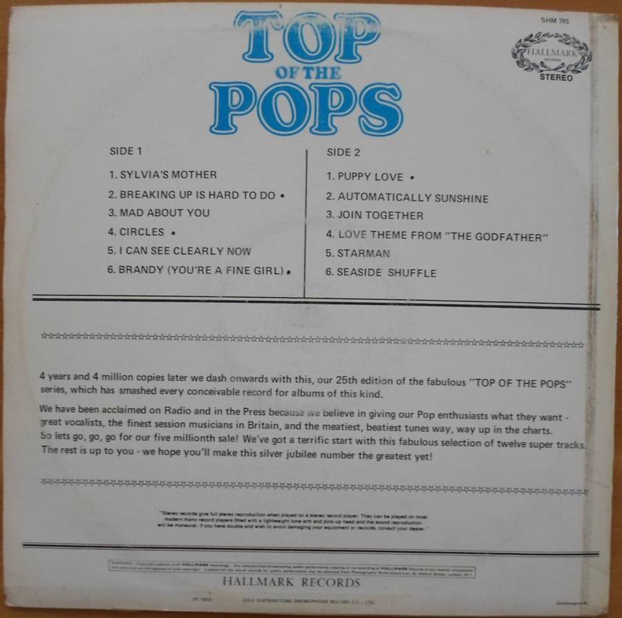 Various Artists - Top of the Pops Vol. 25