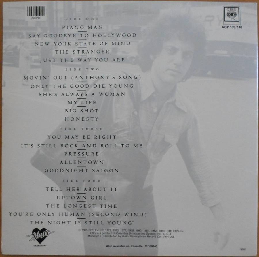 Billy Joel - Greatest Hits Volume I & Volume II