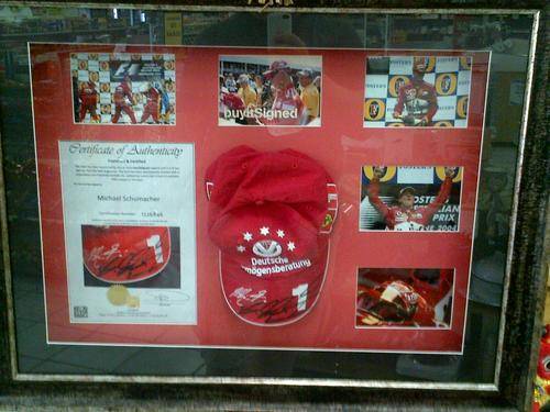 MICHAEL SCHUMACHER SIGNED CAP