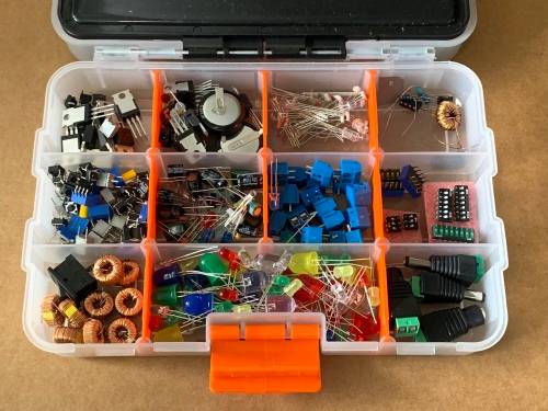 Nice case with selection of components - Workshop Clearance Sale