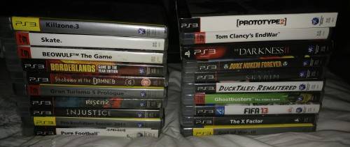 PS3 Console and 20 Games