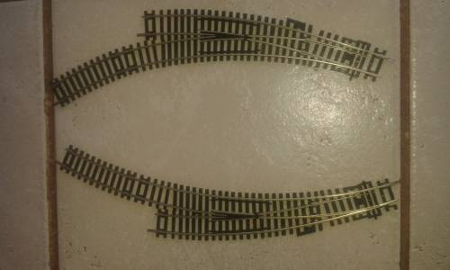 Hornby Left and right hand curved points