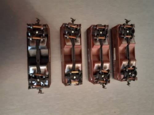 4 x iron ore wagons